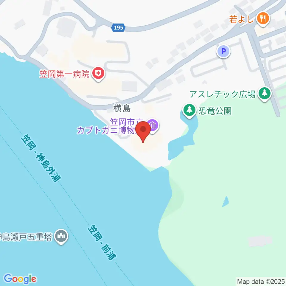 笠岡市立カブトガニ博物館周辺のホテル一覧地図