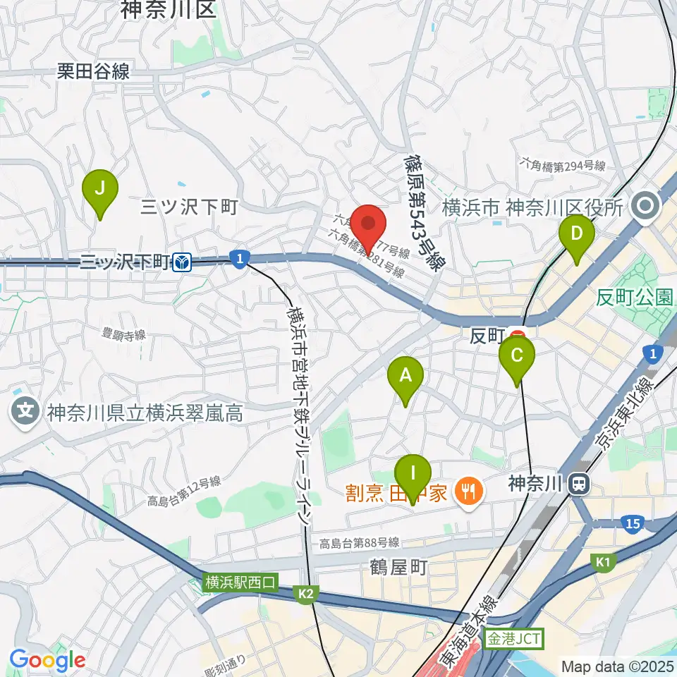 みずさわ管楽器工房周辺のホテル一覧地図