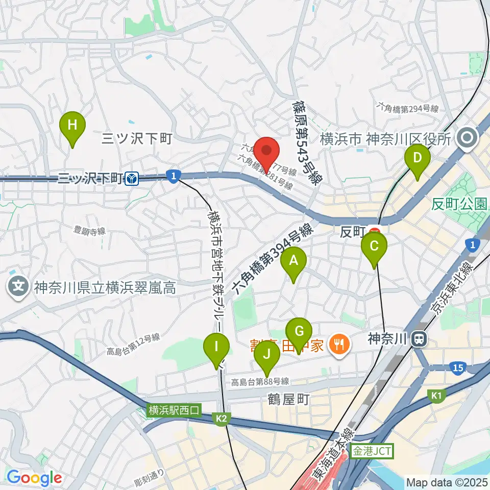 みずさわ管楽器工房周辺のホテル一覧地図