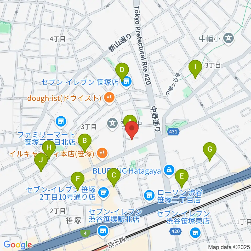 Majestic Studio周辺のホテル一覧地図