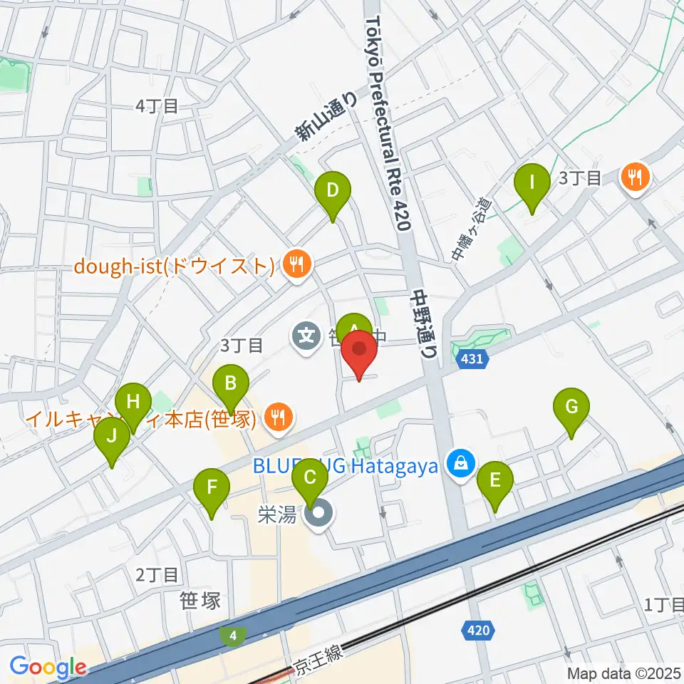 Majestic Studio周辺のホテル一覧地図