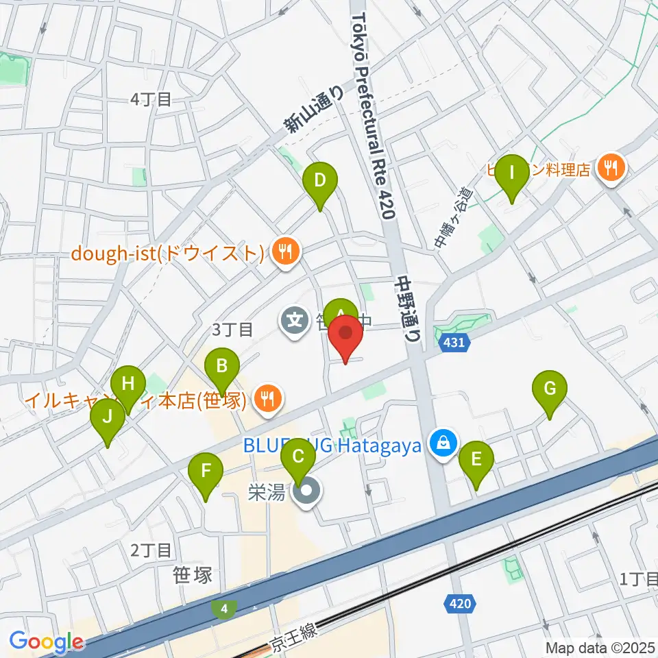 Majestic Studio周辺のホテル一覧地図