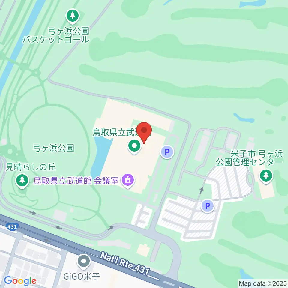 鳥取県立武道館周辺のホテル一覧地図