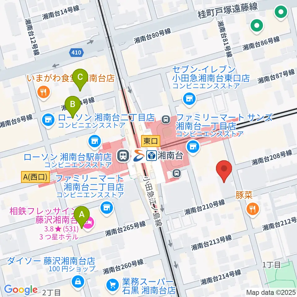 STUDIO JAMJAM周辺のホテル一覧地図