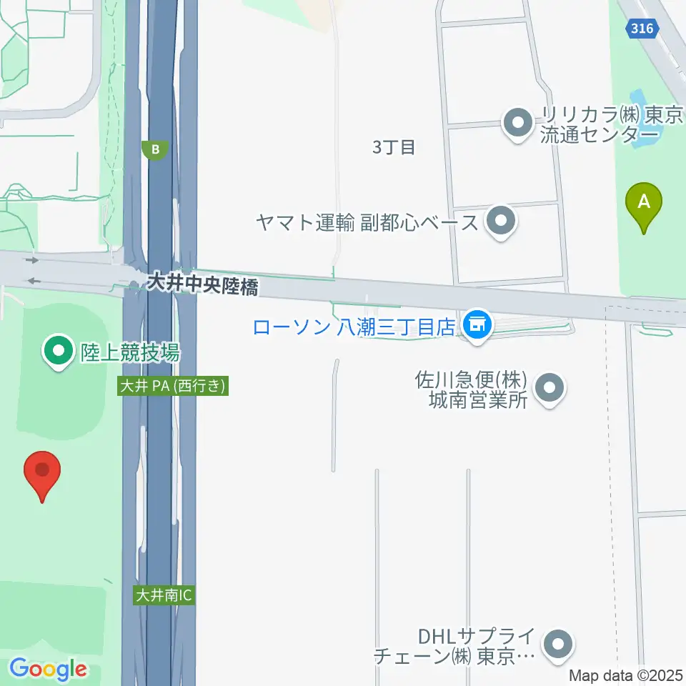 大井ホッケー競技場周辺のホテル一覧地図