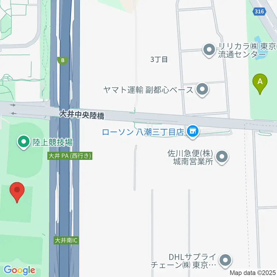 大井ホッケー競技場周辺のホテル一覧地図