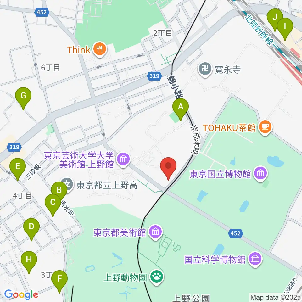 黒田記念館周辺のホテル一覧地図