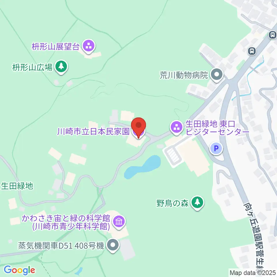 川崎市立日本民家園周辺のホテル一覧地図