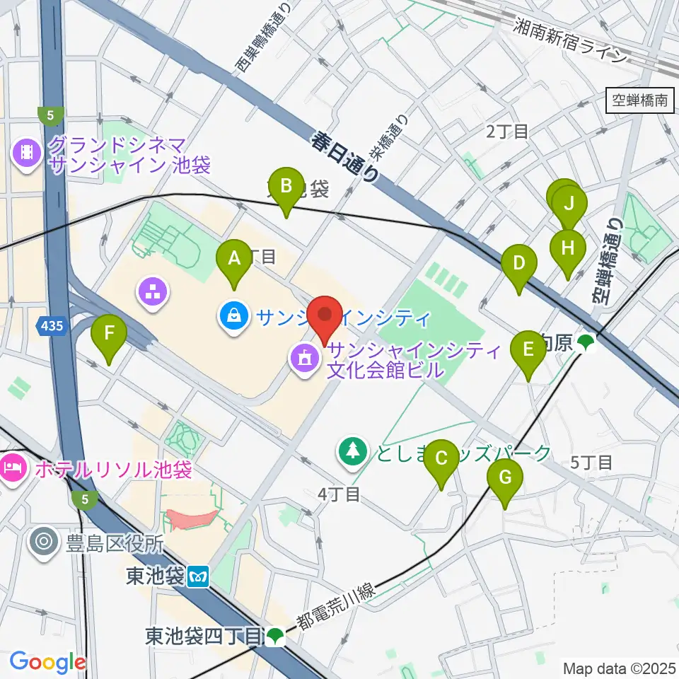 古代オリエント博物館周辺のホテル一覧地図