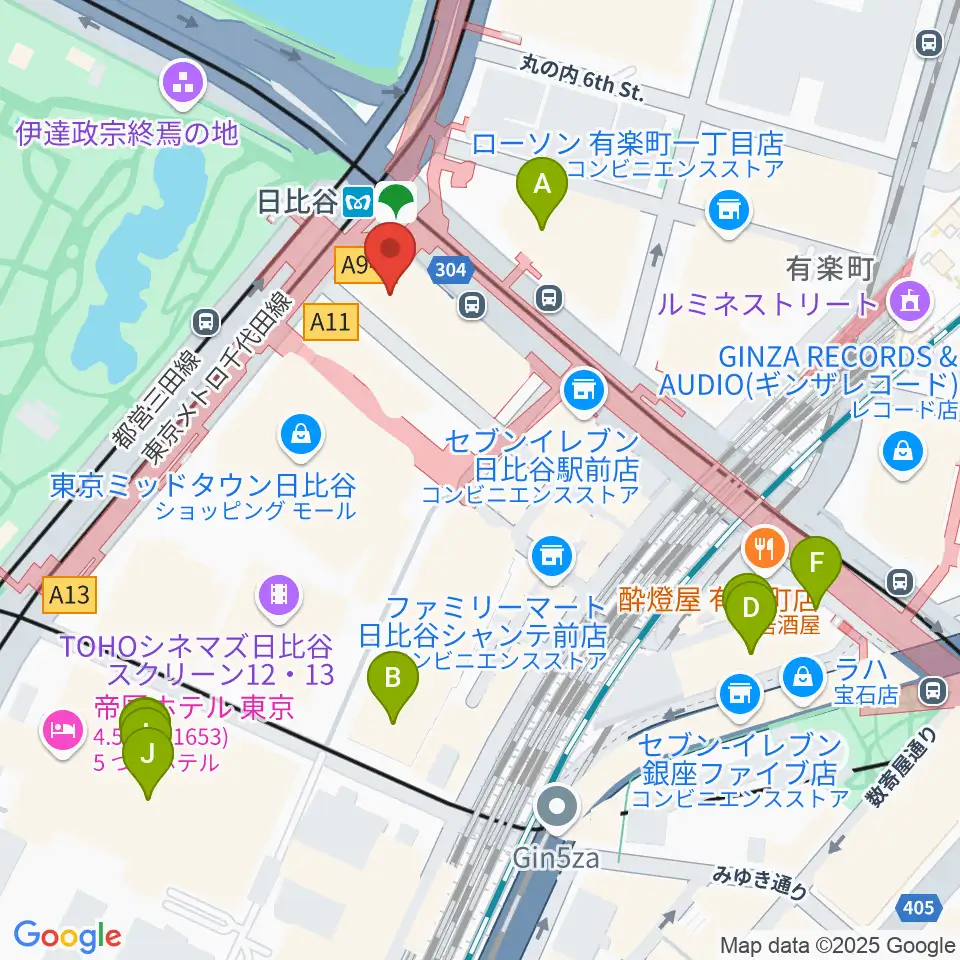 ベヒシュタイン・セントラム 東京周辺のホテル一覧地図
