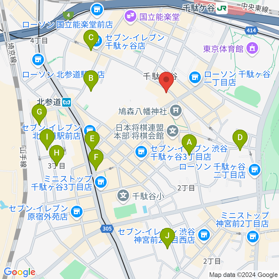 トライアンフスタジオ周辺のホテル一覧地図