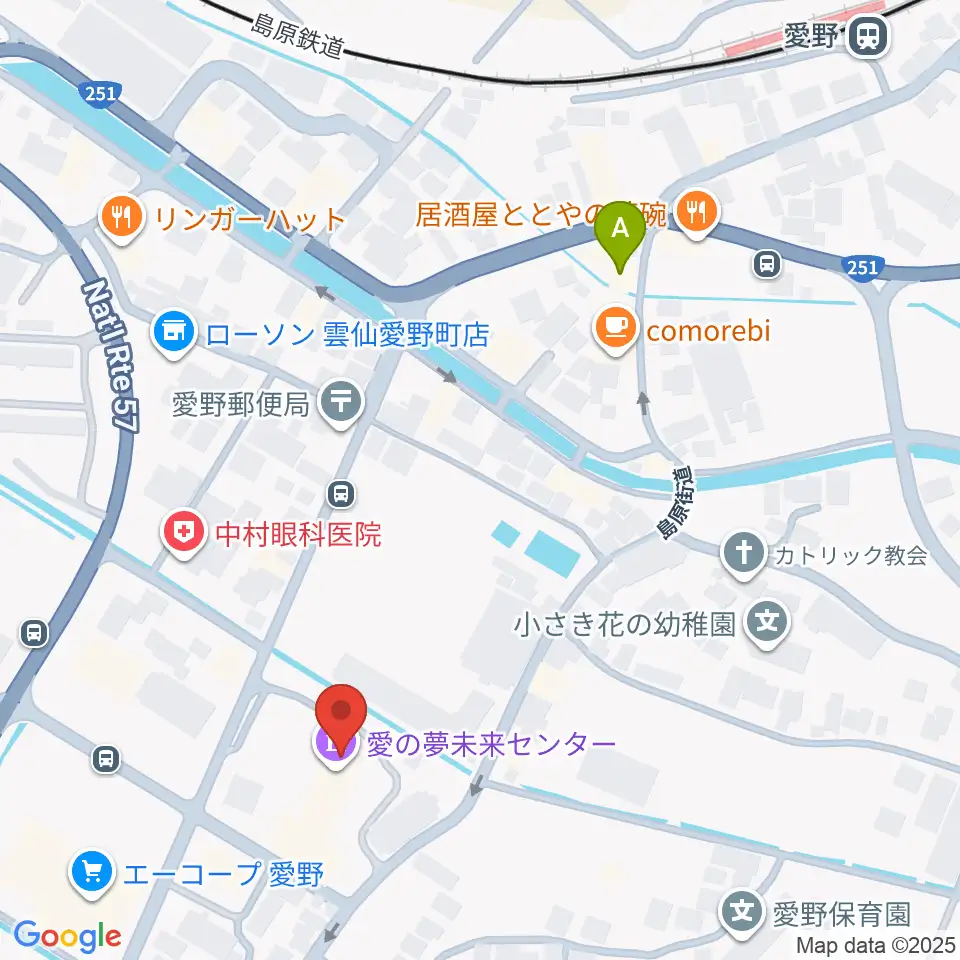 愛の夢未来センター周辺のホテル一覧地図