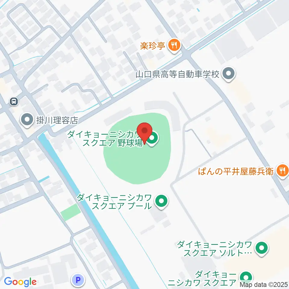 防府市スポーツセンター野球場周辺のホテル一覧地図