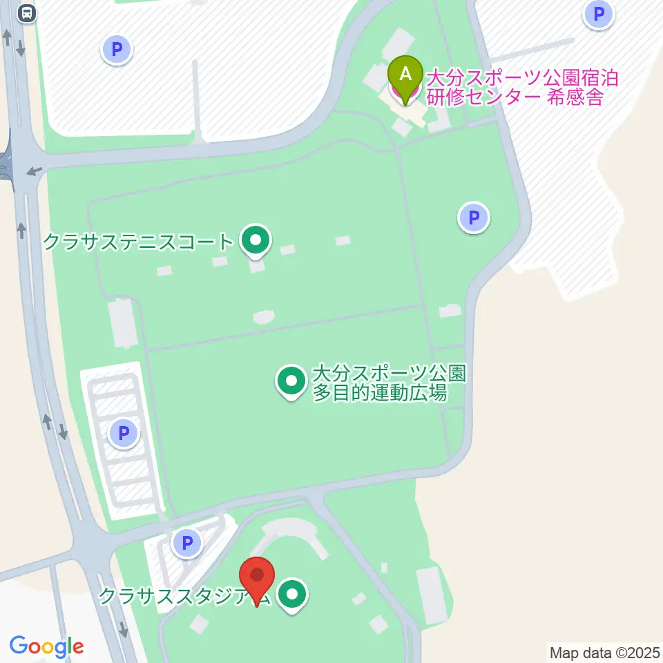 クラサススタジアム周辺のホテル一覧地図