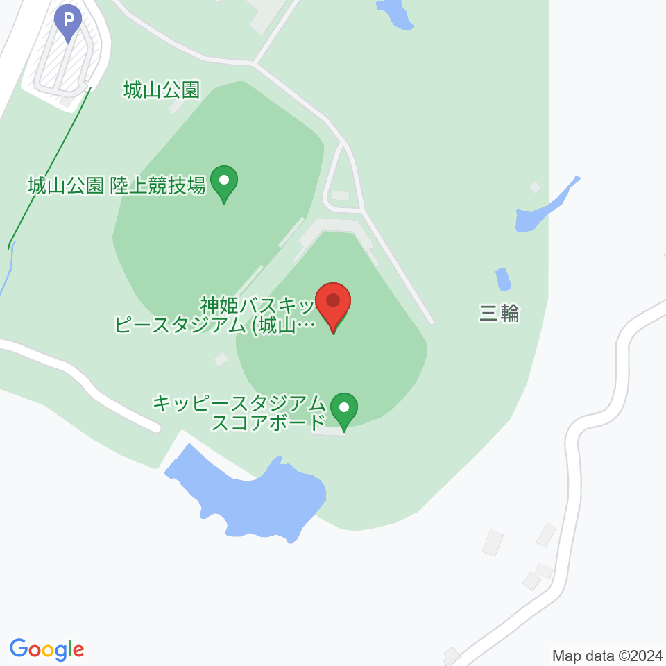神姫バスキッピースタジアム周辺のホテル一覧地図