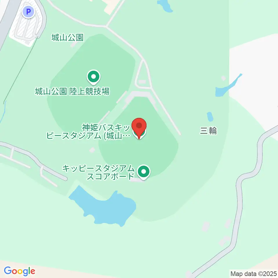 神姫バスキッピースタジアム周辺のホテル一覧地図