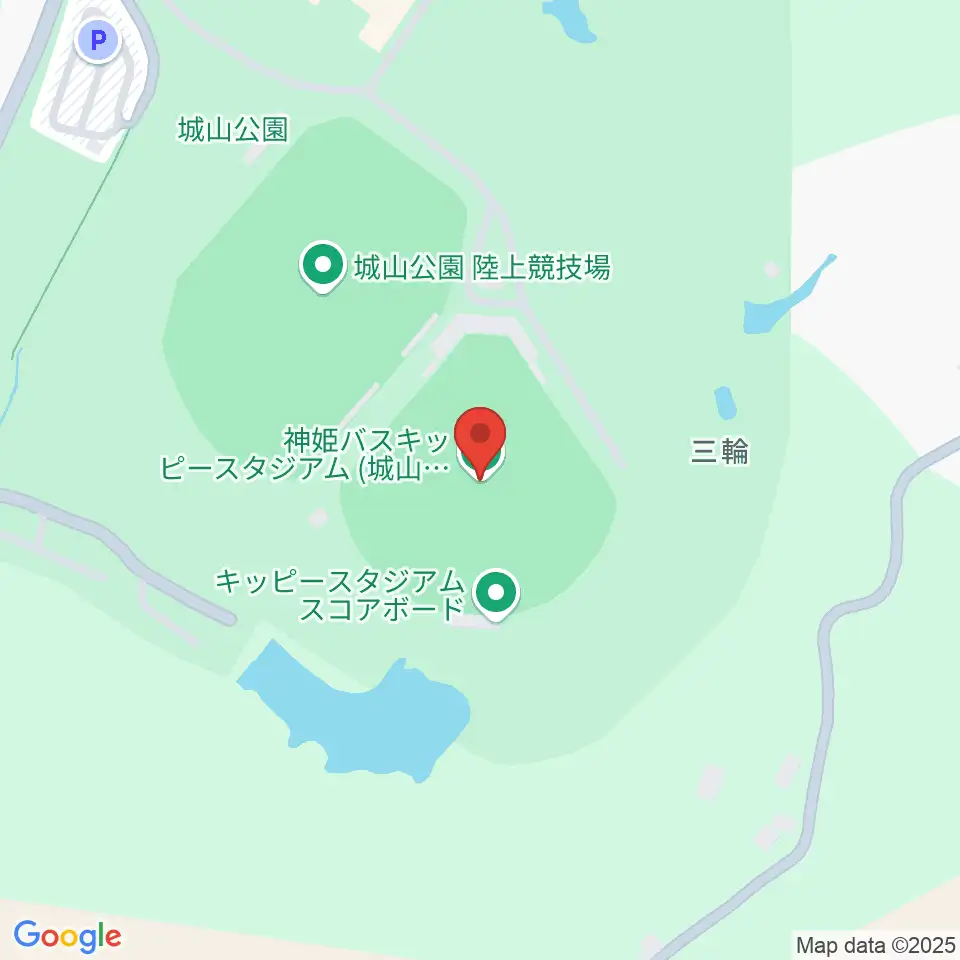 神姫バスキッピースタジアム周辺のホテル一覧地図