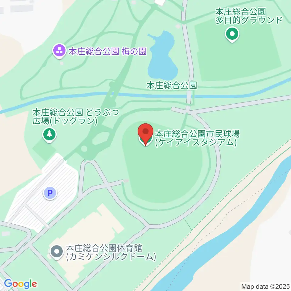 ケイアイスタジアム周辺のホテル一覧地図