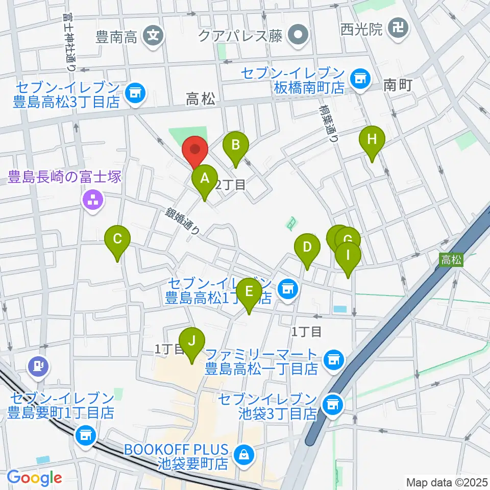 アルトフォニックスタジオ周辺のホテル一覧地図