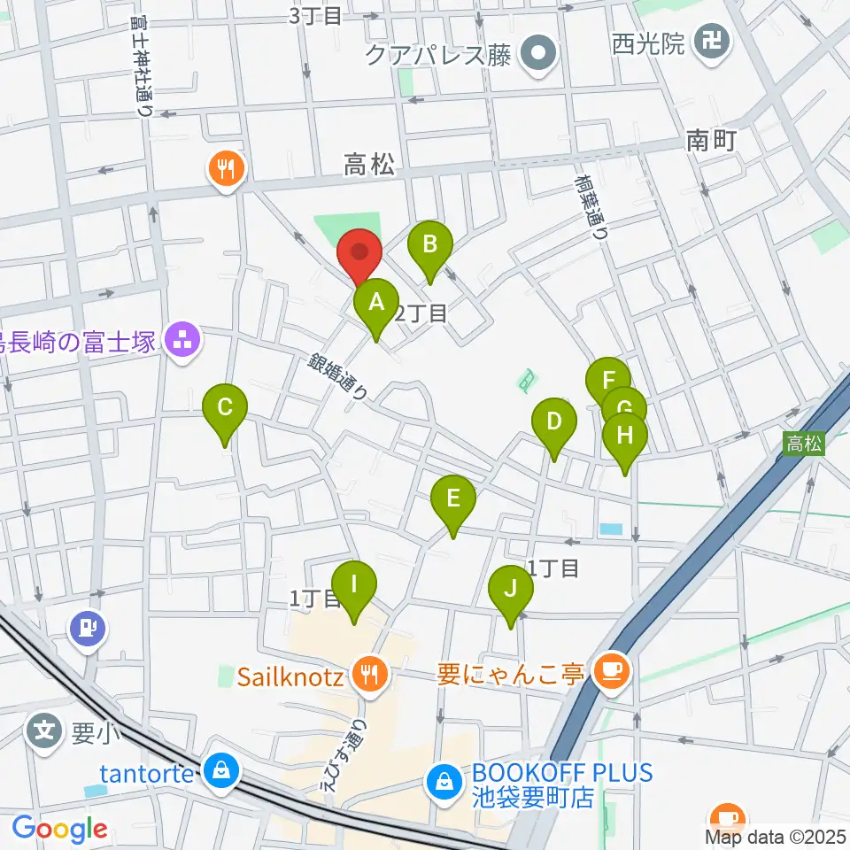 アルトフォニックスタジオ周辺のホテル一覧地図