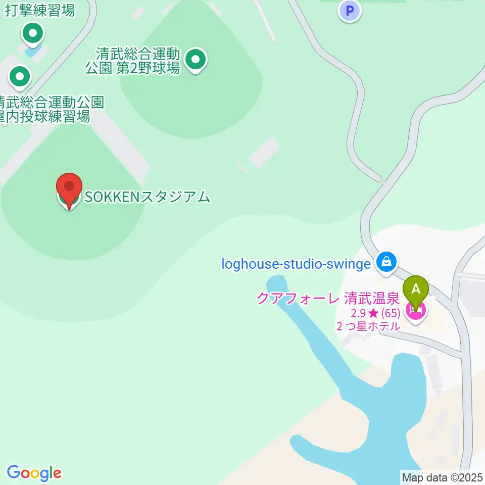 SOKKENスタジアム周辺のホテル一覧地図