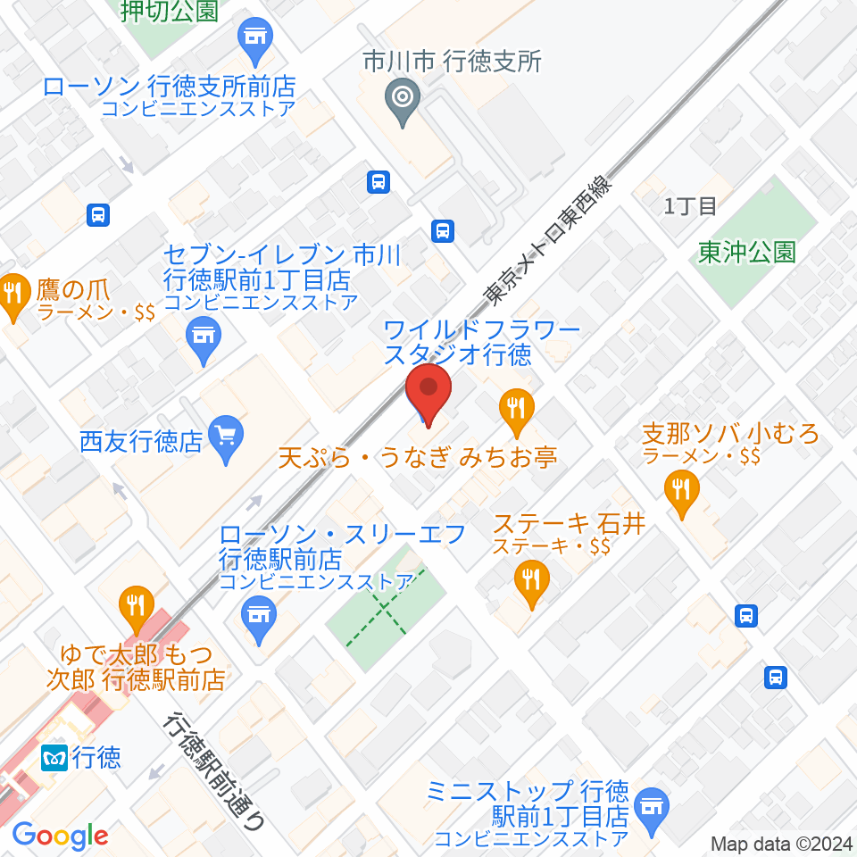 ワイルドフラワー・スタジオ行徳周辺のホテル一覧地図