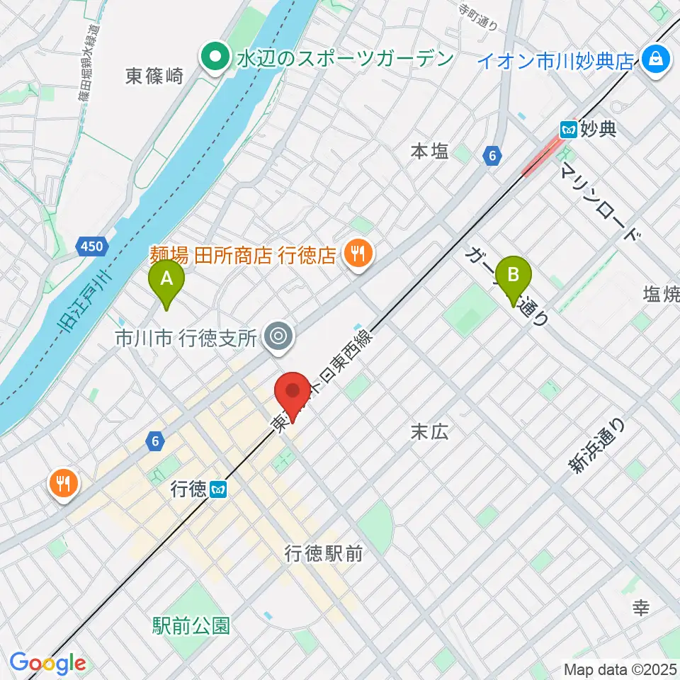 ワイルドフラワー・スタジオ行徳周辺のホテル一覧地図