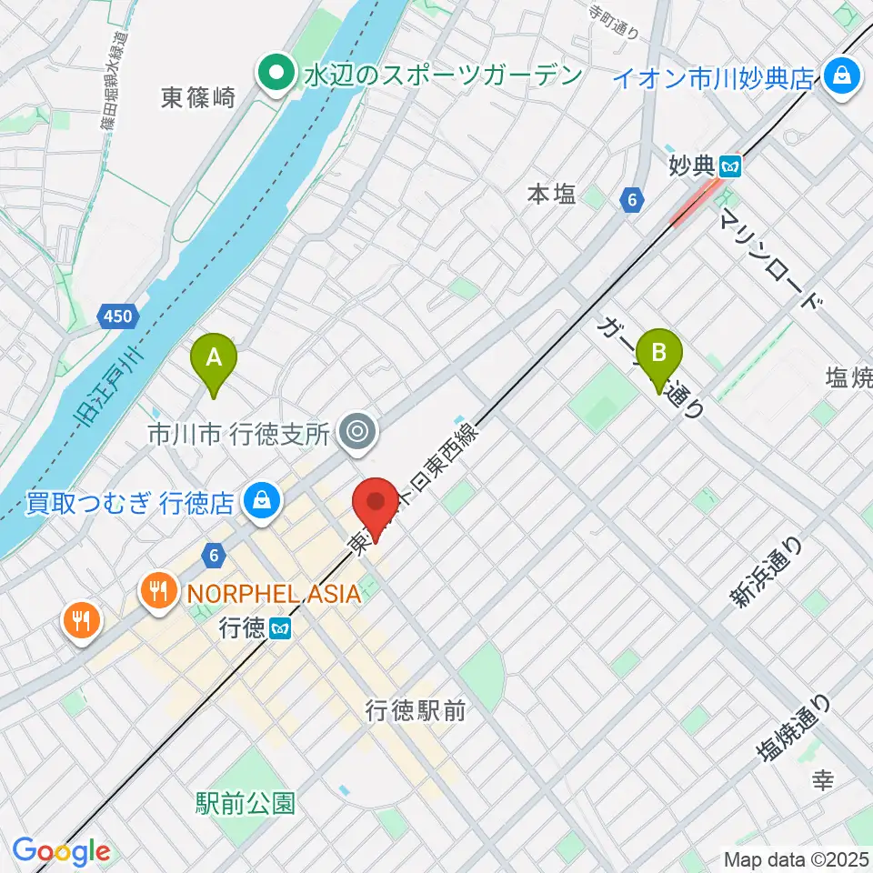 ワイルドフラワー・スタジオ行徳周辺のホテル一覧地図