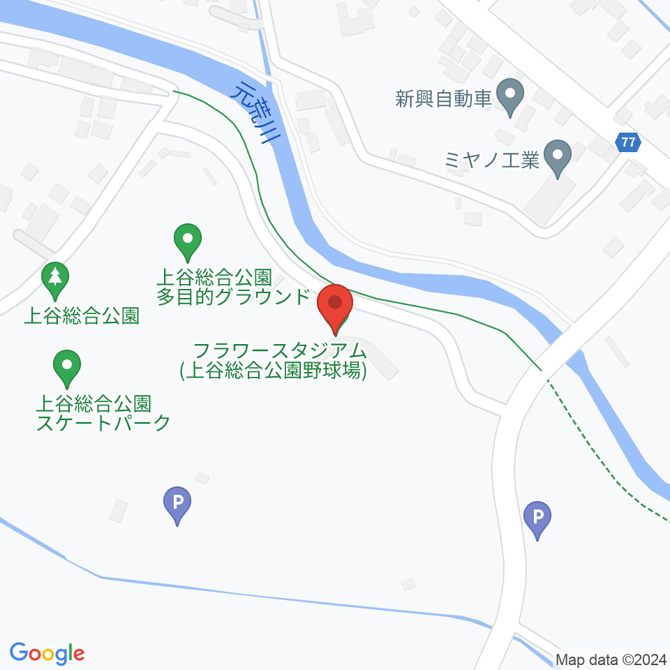 鴻巣フラワースタジアム周辺のホテル一覧地図