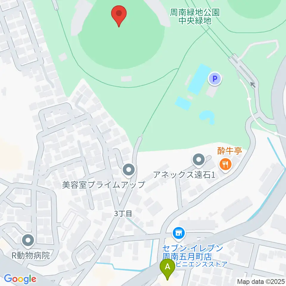 周南市野球場周辺のホテル一覧地図