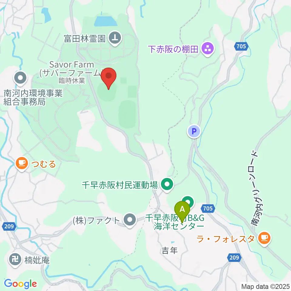 富田林バファローズスタジアム周辺のホテル一覧地図