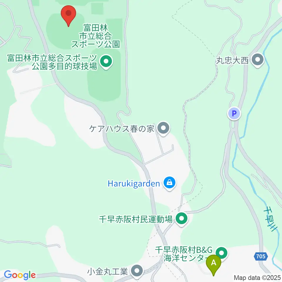富田林バファローズスタジアム周辺のホテル一覧地図