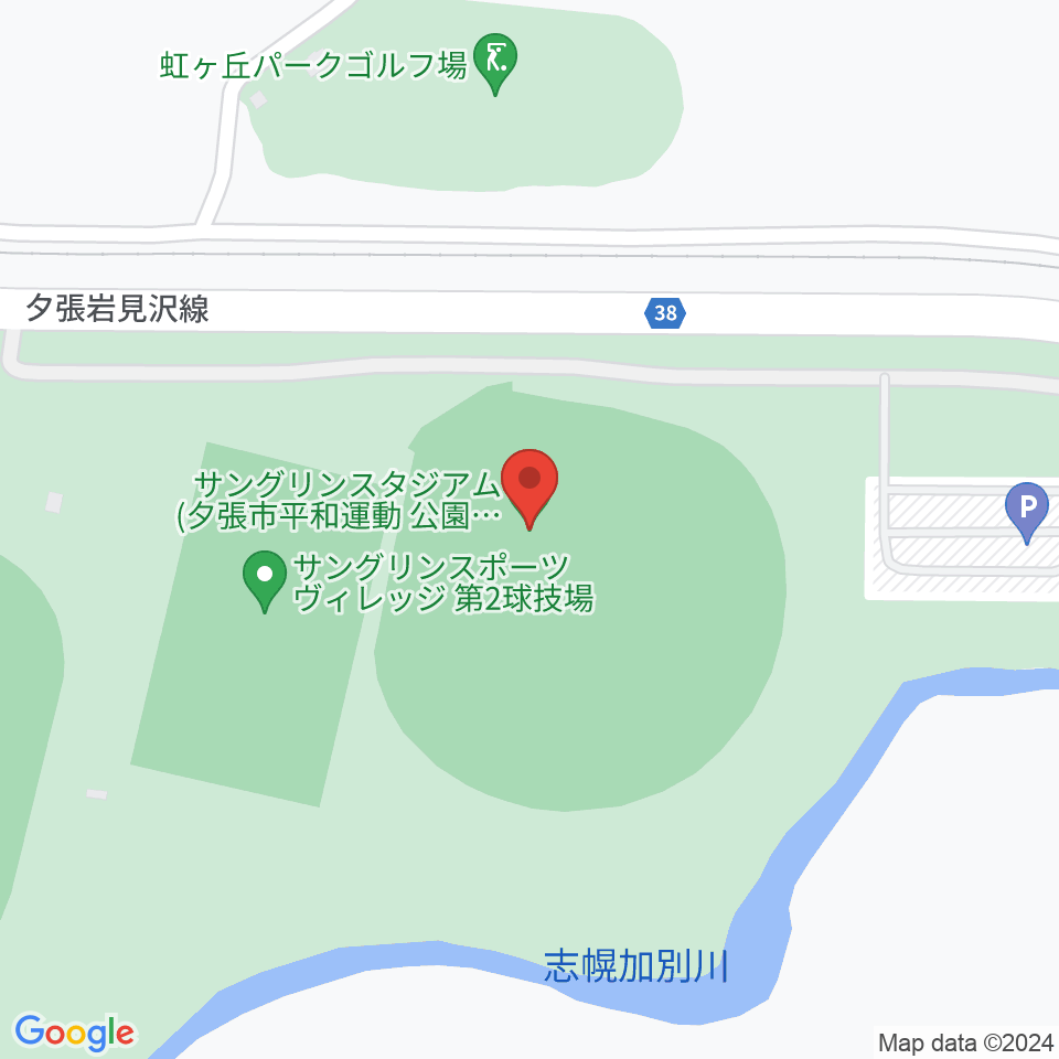 サングリンスタジアム周辺のホテル一覧地図