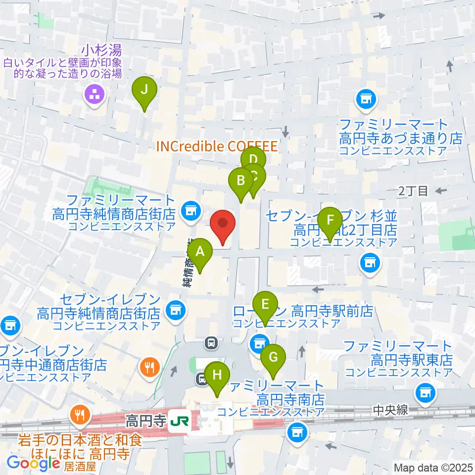 スタジオ・コヤーマR店周辺のホテル一覧地図