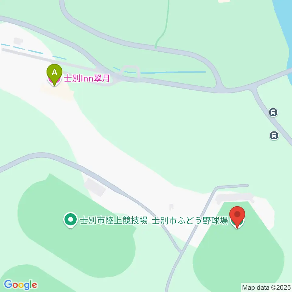 士別市ふどう野球場周辺のホテル一覧地図