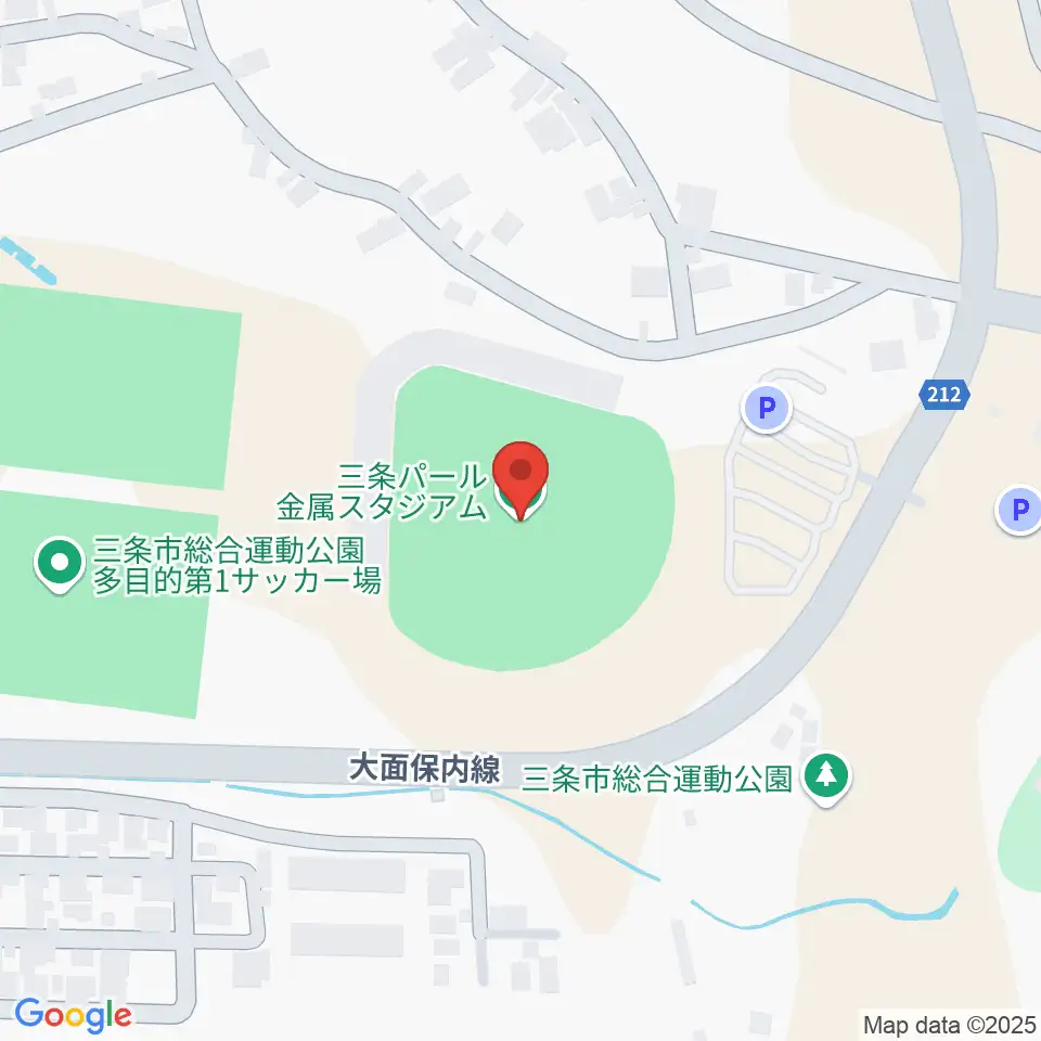 三条パール金属スタジアム周辺のホテル一覧地図