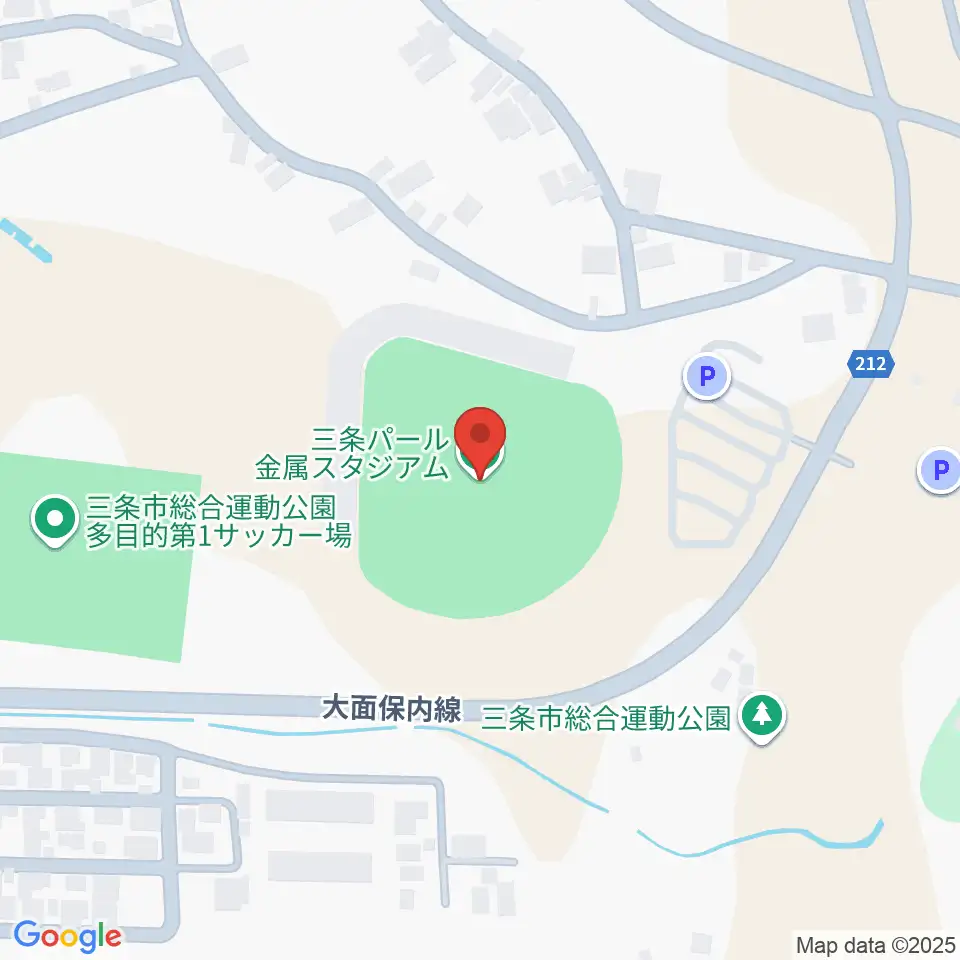 三条パール金属スタジアム周辺のホテル一覧地図