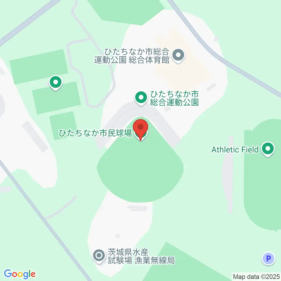 ひたちなか市民球場周辺のホテル一覧地図