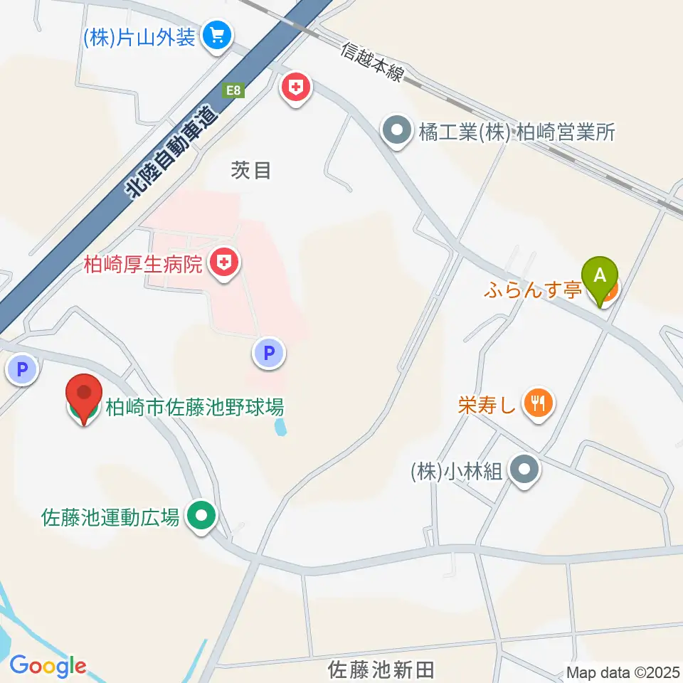 佐藤池野球場周辺のホテル一覧地図