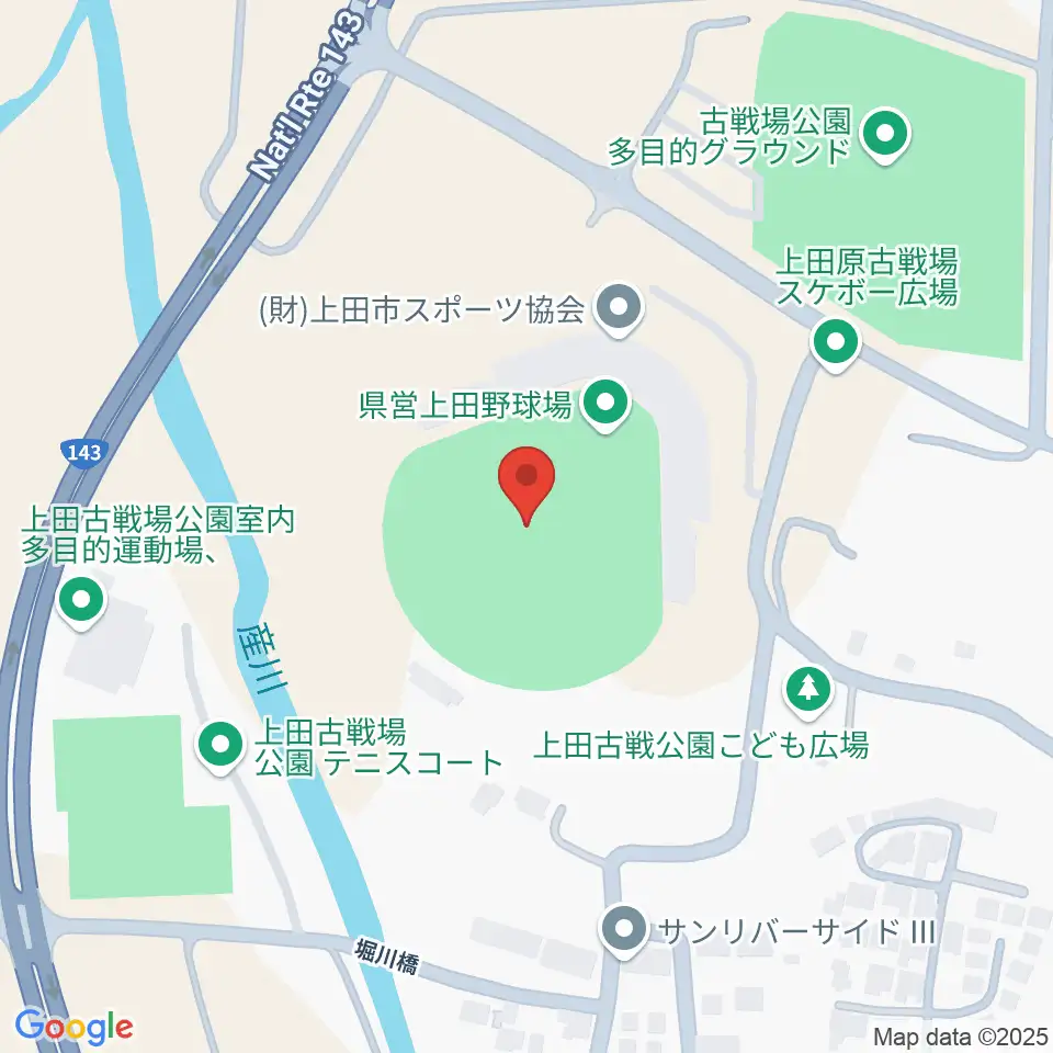 長野県営上田野球場周辺のホテル一覧地図