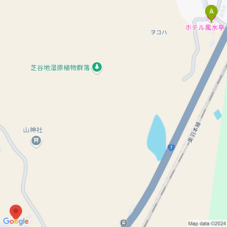 FMラジオおおだて周辺のホテル一覧地図