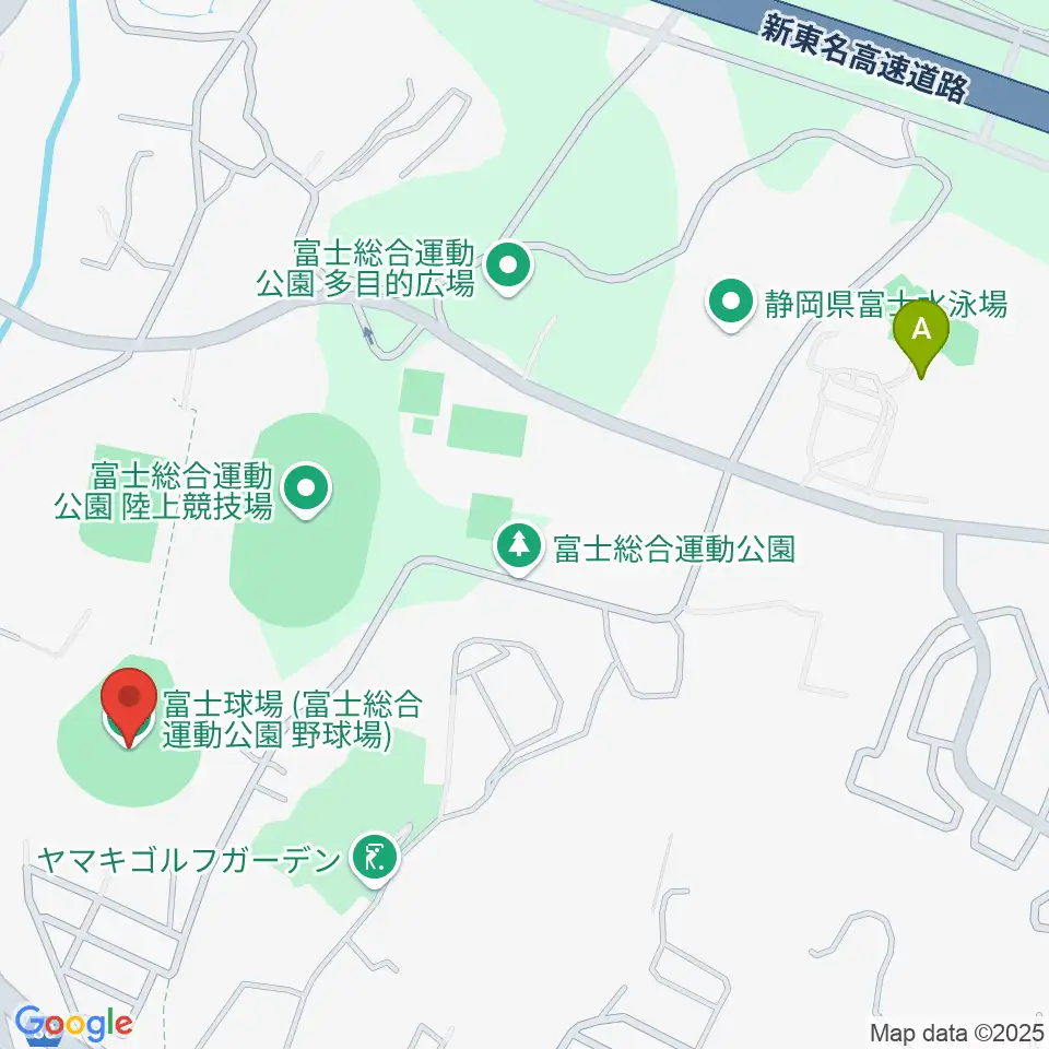 富士総合運動公園野球場周辺のホテル一覧地図