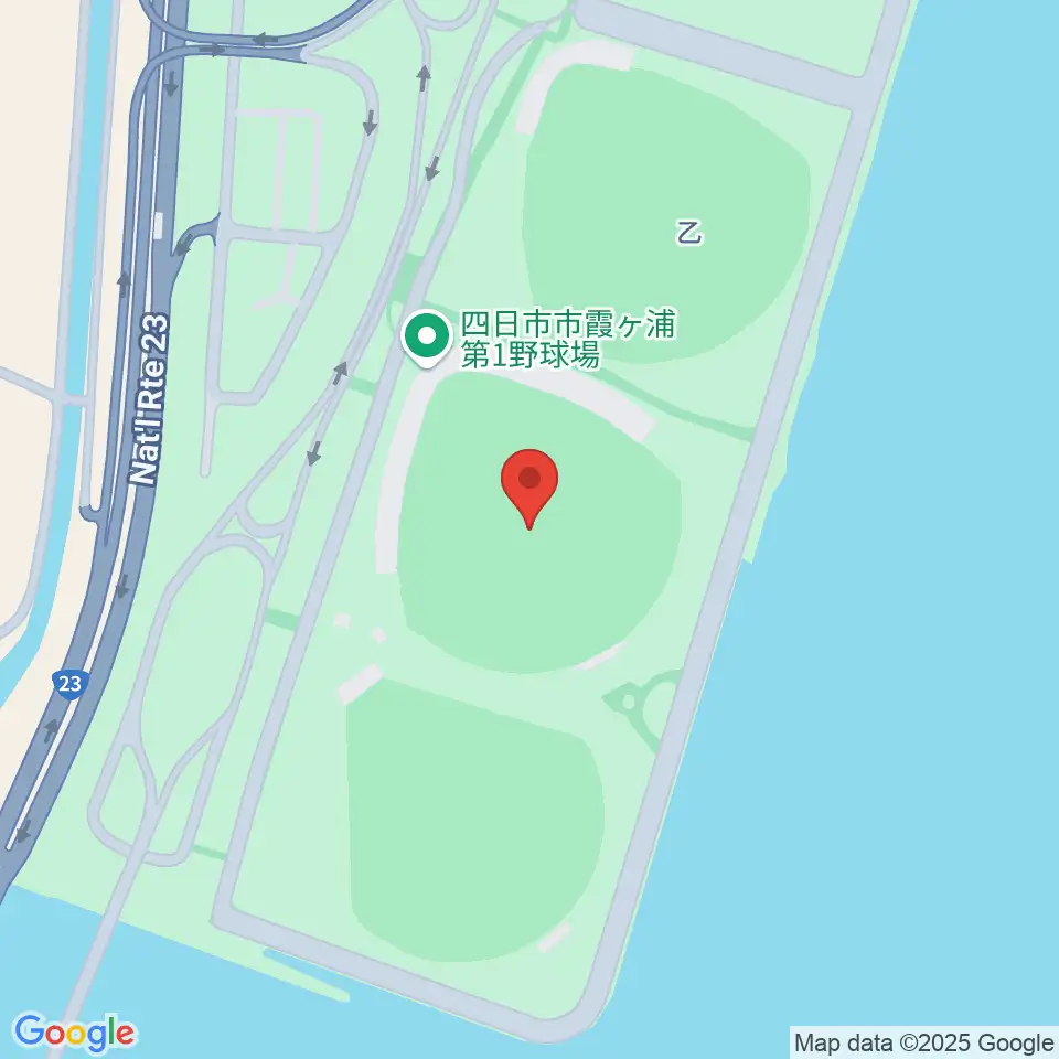 四日市市営霞ヶ浦第一野球場周辺のホテル一覧地図