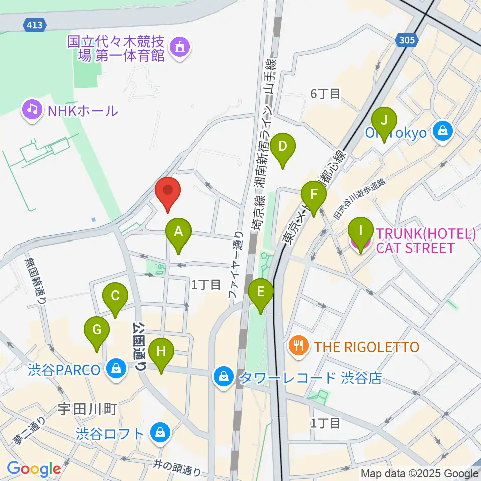 DOG-STUDIO周辺のホテル一覧地図