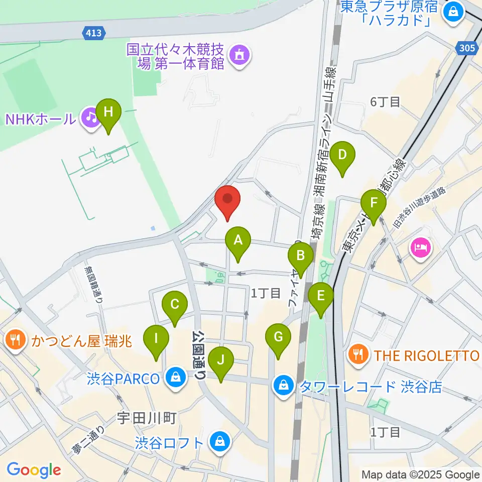 DOG-STUDIO周辺のホテル一覧地図