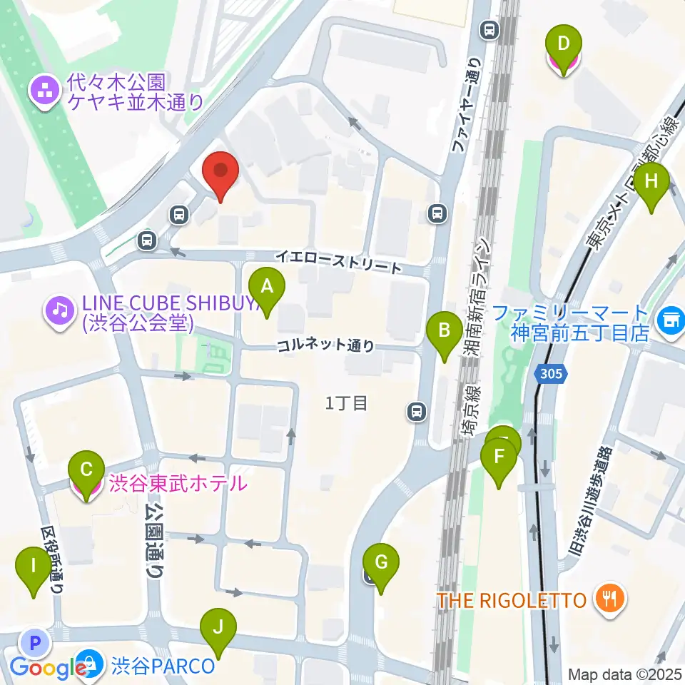 DOG-STUDIO周辺のホテル一覧地図