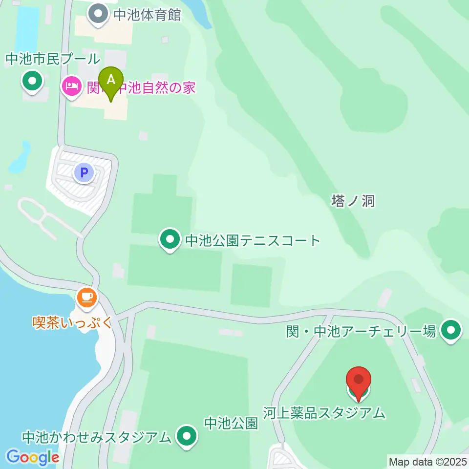 河上薬品スタジアム周辺のホテル一覧地図