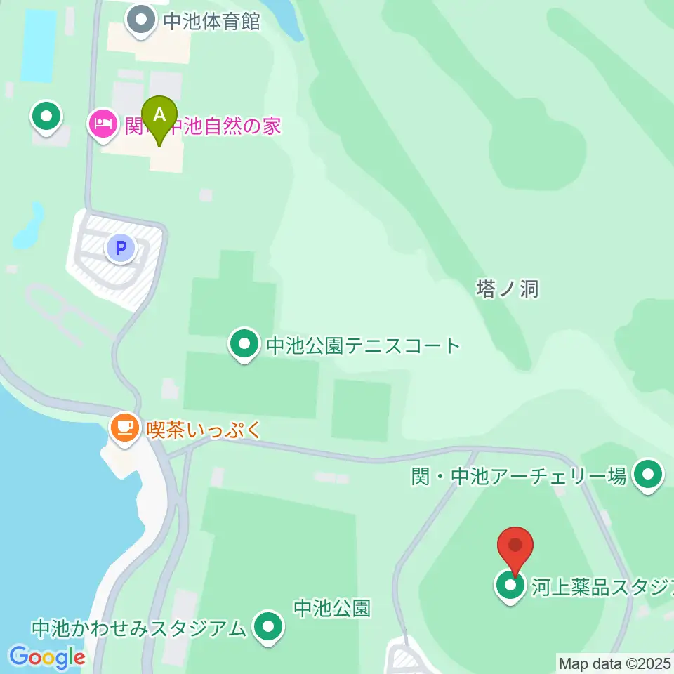 河上薬品スタジアム周辺のホテル一覧地図