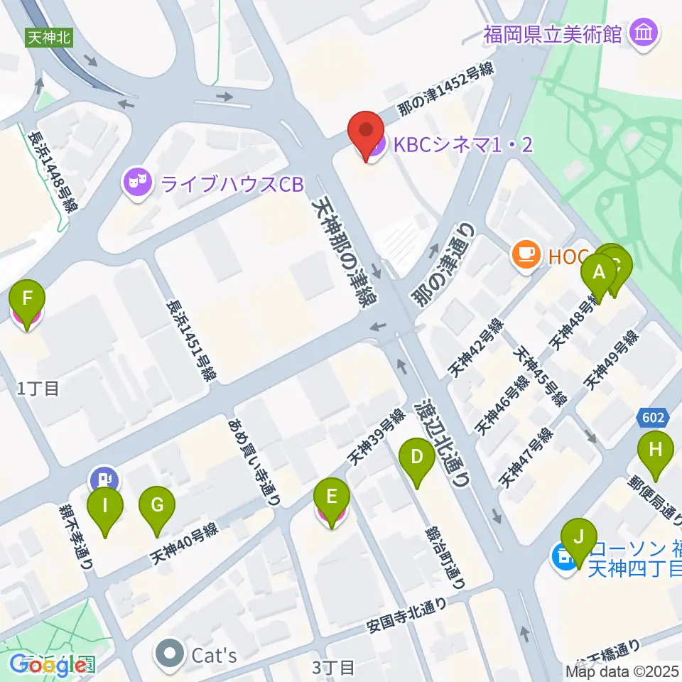 KBCシネマ1・2周辺のホテル一覧地図