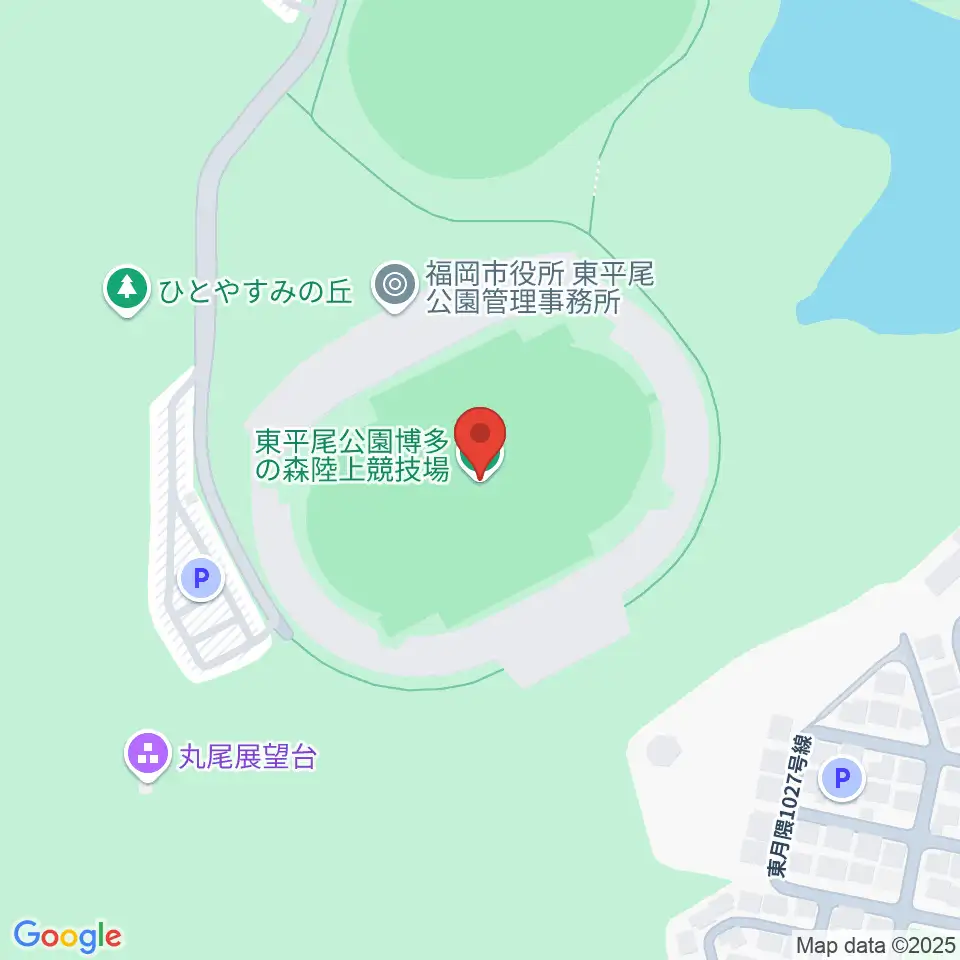 東平尾公園博多の森陸上競技場周辺のホテル一覧地図